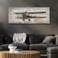 thumbnail image 4 of Empire Art Direct "Model Airplane" Wall Art Metallic Handed Painted Rugged Wooden Blocks Wall Sculpture, 4 of 9