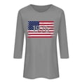 thumbnail image 2 of Craaazy Women's 1976 Casual Letter Printed 50th Birthday 3/4 Sleeve T-shirts Gifts, 2 of 4