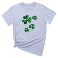 thumbnail image 4 of Besolor T-Shirts de la Saint-Patrick pour Femmes Été Col Rond Manches Courtes Tuniques Tops Décontractés Blouse Graphique Ample, 4 of 6