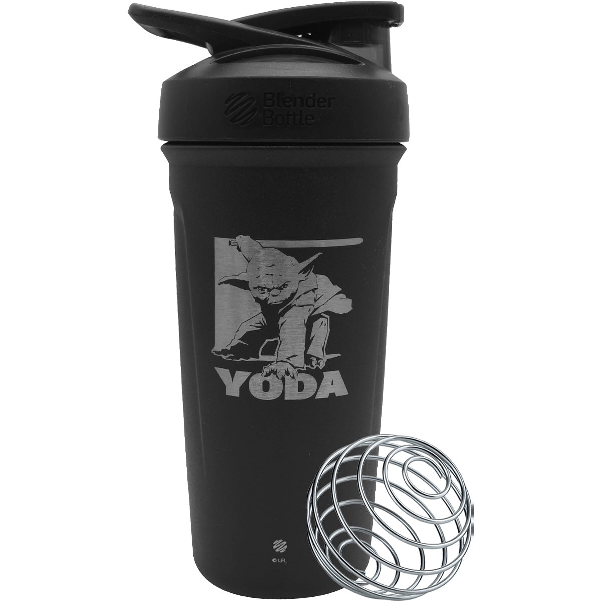 Blender Bottle Star Wars Strada 24 oz. Stainless Steel Shaker Yoda