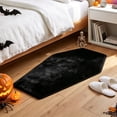 thumbnail image 4 of PSVFUJZ Coffin Shaped Halloween Bathroom Rug, 19.6x31.4 Inch Gothic Decor Bath Mat, Non-Slip Absorbent Microfiber Toilet Rug, Spooky Washroom Floor Carpet, Machine Washable, 4 of 6