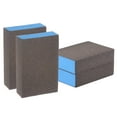 thumbnail image 1 of Bloques de esponja de lijado de 4 piezas 500-600 granos, bloque de esponja de lijado, 100x70x25mm, marrón y azul, 1 of 7