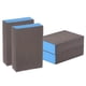 thumbnail image 1 of Bloques de esponja de lijado de 4 piezas 500-600 granos, bloque de esponja de lijado, 100x70x25mm, marrón y azul, 1 of 7