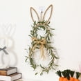 thumbnail image 3 of Easter Decor Artificial Easter Wreath with Bow for Front Door, Spring Bunny Wreath Bunny Shaped Door Wreath for Home Decor, 3 of 6