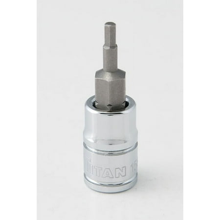 UPC: 0802090156519 | Titan 15651 Hex Bit Socket  1/4  Drive  3/32   Chrome