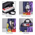 thumbnail image 3 of Zufioo Smiling Critters Pattern Lightweight Backpack, Simple Large-capacity Computer Bag, Youth School Bag, Unisex Sports Bag, 3 of 7