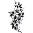 thumbnail image 2 of DPTALR Sketch Tattoos Stickers Abstract Stickers Rose Flowers, 2 of 2