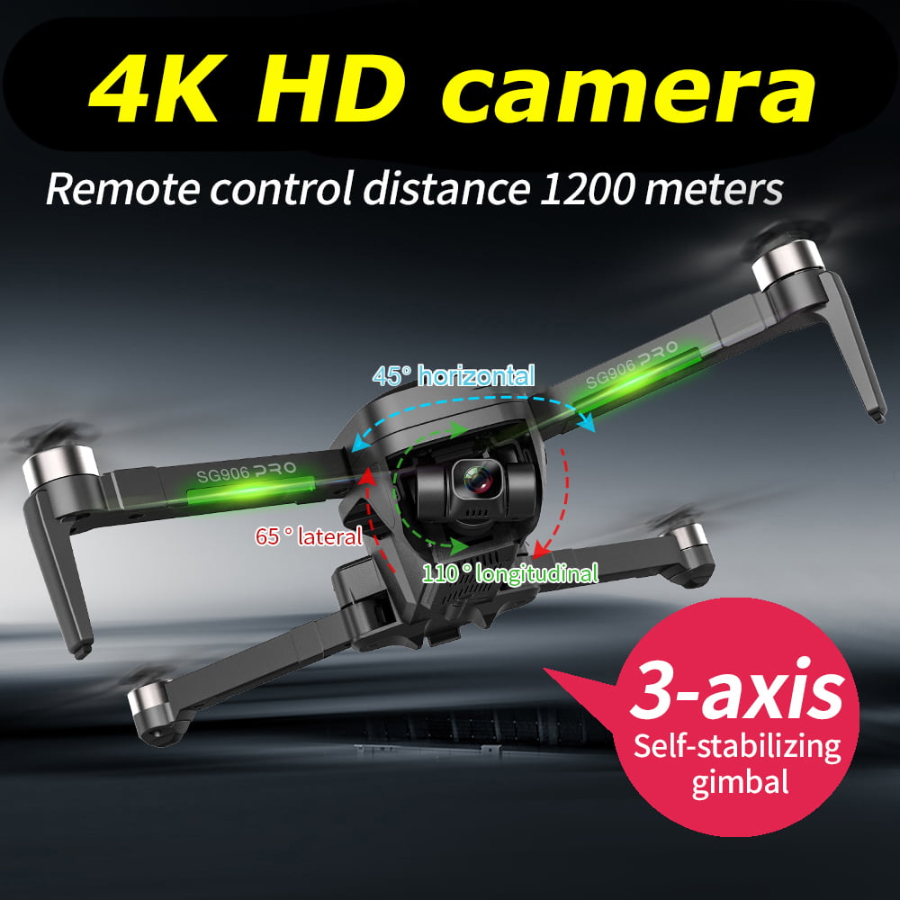 SG906 Pro 2 FPV 3-axis Gimbal 4K HD Camera 5G Wifi GPS RC Drone Quadcopter B0E3 
