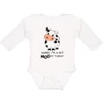 thumbnail image 3 of Inktastic Sorry, I'm a Bit Moody Today Cute Cow Pun Boys or Girls Long Sleeve Baby Bodysuit, 3 of 5