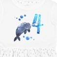 thumbnail image 4 of Inktastic Cute Narwhal 4th Birthday Girls Toddler Dress, 4 of 5