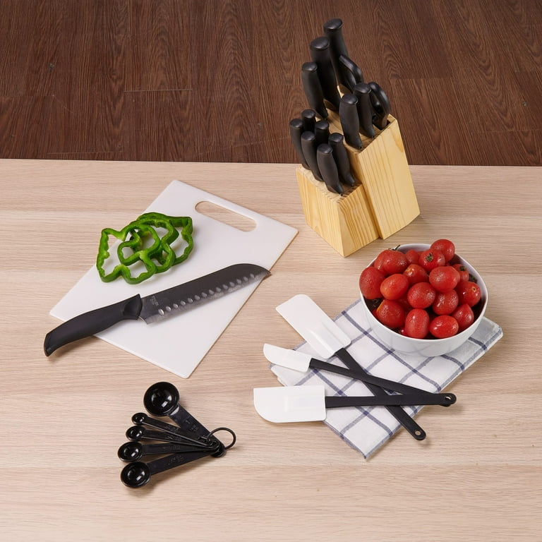  Knife set, 23 Pcs Kitchen Knife Set with Block and