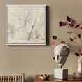 thumbnail image 3 of IDEA4WALL Framed Canvas Art Wall Decor, Vintage Old Master Sketch of a Tree-Lined Pathway Illustrations Antique Fine Art Print Scenic Panoramic Earth for Dorm Home Office - 24"x24" White, 3 of 5