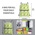 thumbnail image 2 of Naloa Avocado And Toast Drawstring Backpack String Bag Cinch Water Resistant for Gym Shopping Sport Yoga, 2 of 6