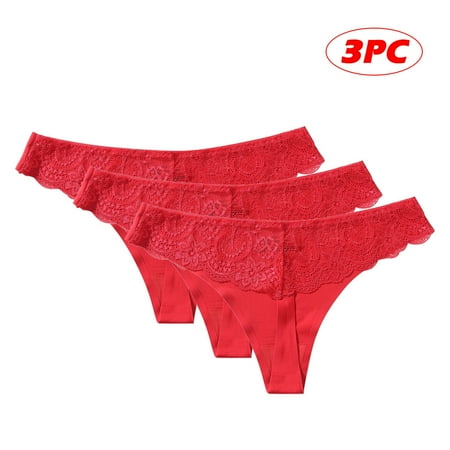 

coappsuiop lingerie for women 3pc women pantie lace high elastic ice silk knickers underpants underwear underwear women
