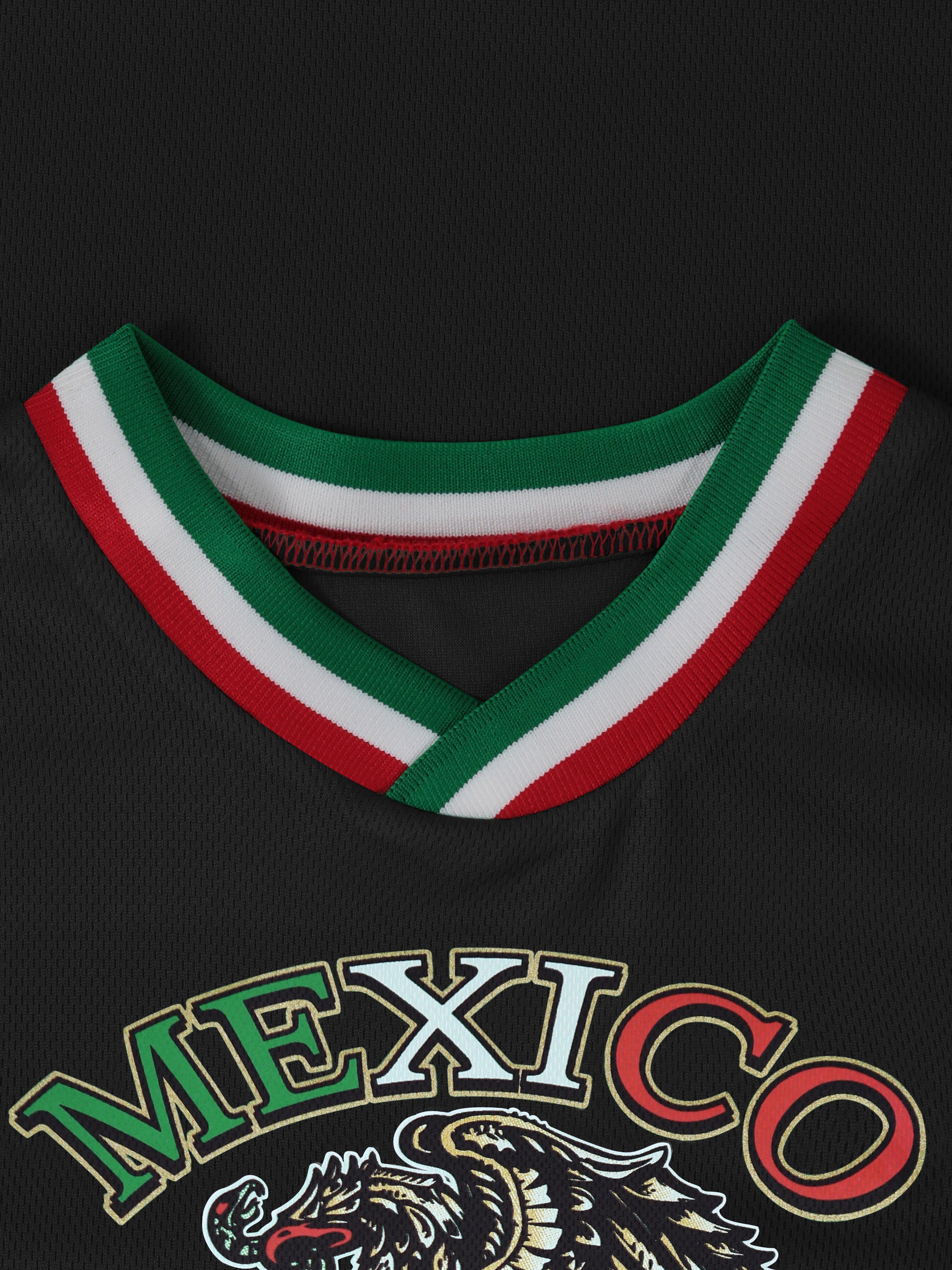 Ma Croix Womens Mexico National Coat of Arms Soccer Jersey Futbol Futsal  Team Uniform 