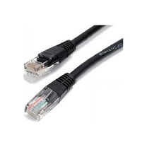 StarTech 2 ft Black Molded Cat5e UTP Patch Cable