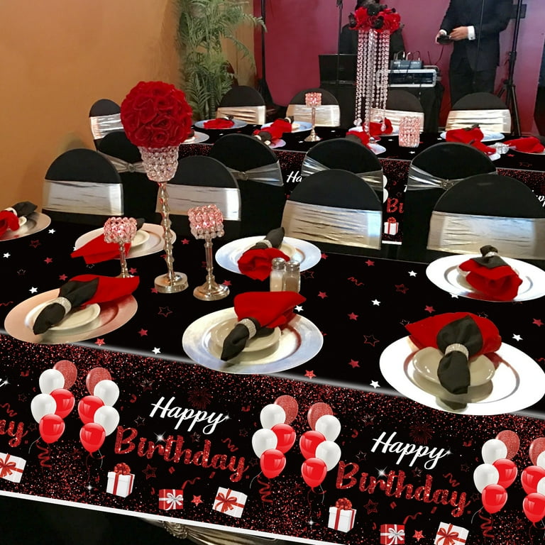 Disposable Tablecloth - Red Plastic Tablecloths | Smarty Had A Party