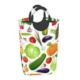 thumbnail image 2 of Lsque Vegetables2 Laundry Basket, Laundry Hamper, Dirty Clothes Hamper for Laundry, Collapsible, Waterproof Laundry Baskets with Aluminum Handles for Laundry, Dorm, Family, 2 of 6