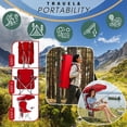 thumbnail image 4 of Portable folding camping chair with sunshade, adult beach chair, durable and weatherproof 600D Oxford cloth, outdoor camping chair., 4 of 8