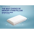 thumbnail image 5 of Vaverto Gel Memory Foam Pillow -Standard Size - Ventilated, Premium Bed Pillow with Washable and Bamboo Pillow Cover, Cooling, Orthopedic Sleeping, Side and Back Sleepers - Dorm Room Essentials, 5 of 9