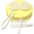 thumbnail image 4 of Cookie Shaped Contact Lens Case Travel Contact Lens Box with Mirror (Yellow), 4 of 5