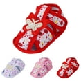 thumbnail image 4 of LNMQLPDBS Baby Girl Shoes Infant Mary Jane Flats Soft Soles Slip-Resistant Bowknot Princess Wedding Dress Shoes Toddler Crib Shoes, 4 of 6