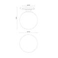 thumbnail image 4 of Alora Lighting SF430108MBGO Otis 8" Wide Semi-Flush Globe Ceiling Fixture - Matte Black /, 4 of 7