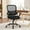 Black, variant on Office Desk Chair, Ergonomic Mid-Back Mesh Chair with Wheels, Comfy Lumbar Support with Fixed Arms for Home office, Gaming, Study, Gray