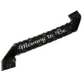thumbnail image 2 of "Mommy to Be" Sash: Elegant Lace Baby Shower Sash for Mom to be (Black), 2 of 6