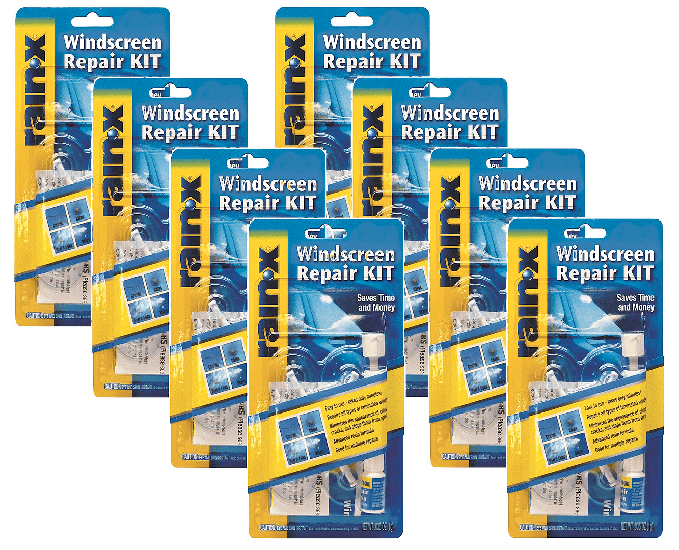 RainX 600001 Windshield Repair Kit (8 Pack)