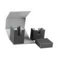 thumbnail image 1 of Estuche organizador para baraja de cartas perfke soporte para cartas coleccionables negro gris, 1 of 9