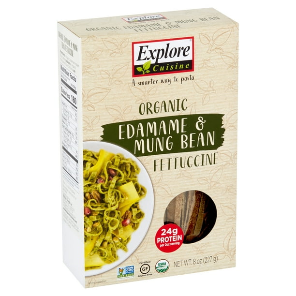 Explore Cuisine Organic Edamame & Mung Bean Fettuccine Pasta, 8 oz