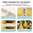 thumbnail image 3 of Thanksgiving Pear Travel Portable Square Jewelry Box with Necklace Organizer, Earring Organizer, and Display Case - Ideal for Rings, Earrings, Necklaces, Bracelets, and More, 3 of 6