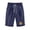 Navy, variant on IROINNID Bermuda Shorts for Women Summer Print Five Points Large Size Cotton Linen Pants Pants,Green