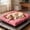Watermelon Red, variant on Chew Proof Dog Bed for Crate, Indestructible Durable Kennel Mat with Reinforced Corners, Washable Chew Resistant Pet Pad for Small Dogs (Beige)