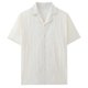 thumbnail image 3 of Blusa y camisa de manga corta con cuello vuelto Camisa de verano de color liso de manga corta para hombre Camisa holgada de media manga que no necesita planchado Top/camisa de manga corta con solapa T, 3 of 5