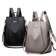 thumbnail image 3 of NIBOLOG Solid Color Women Large Capacity Anti-theft Oxford Cloth Shoulder Bag Backpack, 3 of 8
