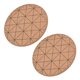thumbnail image 5 of Posavasos de corcho, diseño de seguridad, práctico, brillante, grueso, estilo rústico, decoración de madera para cocinas, 2 uds., 5 of 8