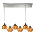 thumbnail image 1 of Elk Lighting Ella Collection 6 Light Chandelier In Satin Nickel - 10395/6RC, 1 of 1