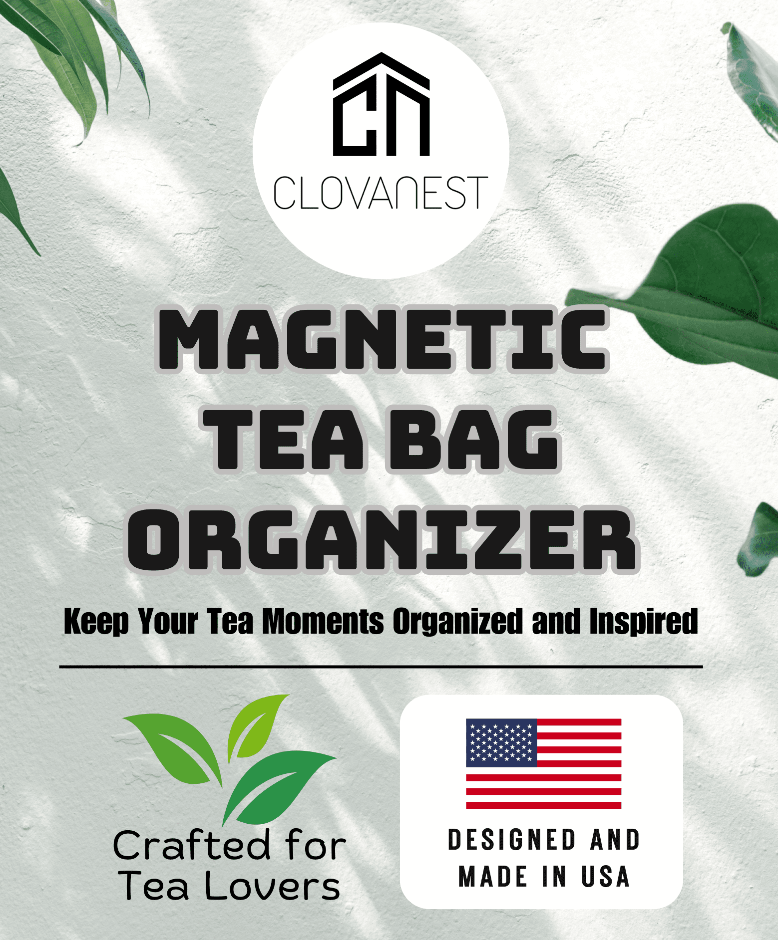 Tea Bag Organizer, Tea Organizer for Tea Bags, 6 Pack Tea Organizer for Fridge, Tea Storage Declutter Idea for Kitchen Counter or Shelf