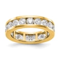 thumbnail image 2 of 14k Yellow Gold Channel Set Diamond Eternity Wedding Band Anniversary Ring Size 8.5 - 3 Ct., 2 of 5