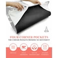 thumbnail image 3 of Grey Coastal Yoga Towel for Hot Yoga Non Slip, Ocean Coral Starfish Shell Modern Sea Yoga Mat Towel Absorbent Yoga Sweat Towels Microfiber Hot Yoga Blanket for Bikram Pilates 26"x74", 3 of 7