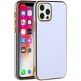 thumbnail image 2 of For iPhone 13 6.1 Electroplated Fashion Solid Color TPU Case Cover - Light Purple, 2 of 4