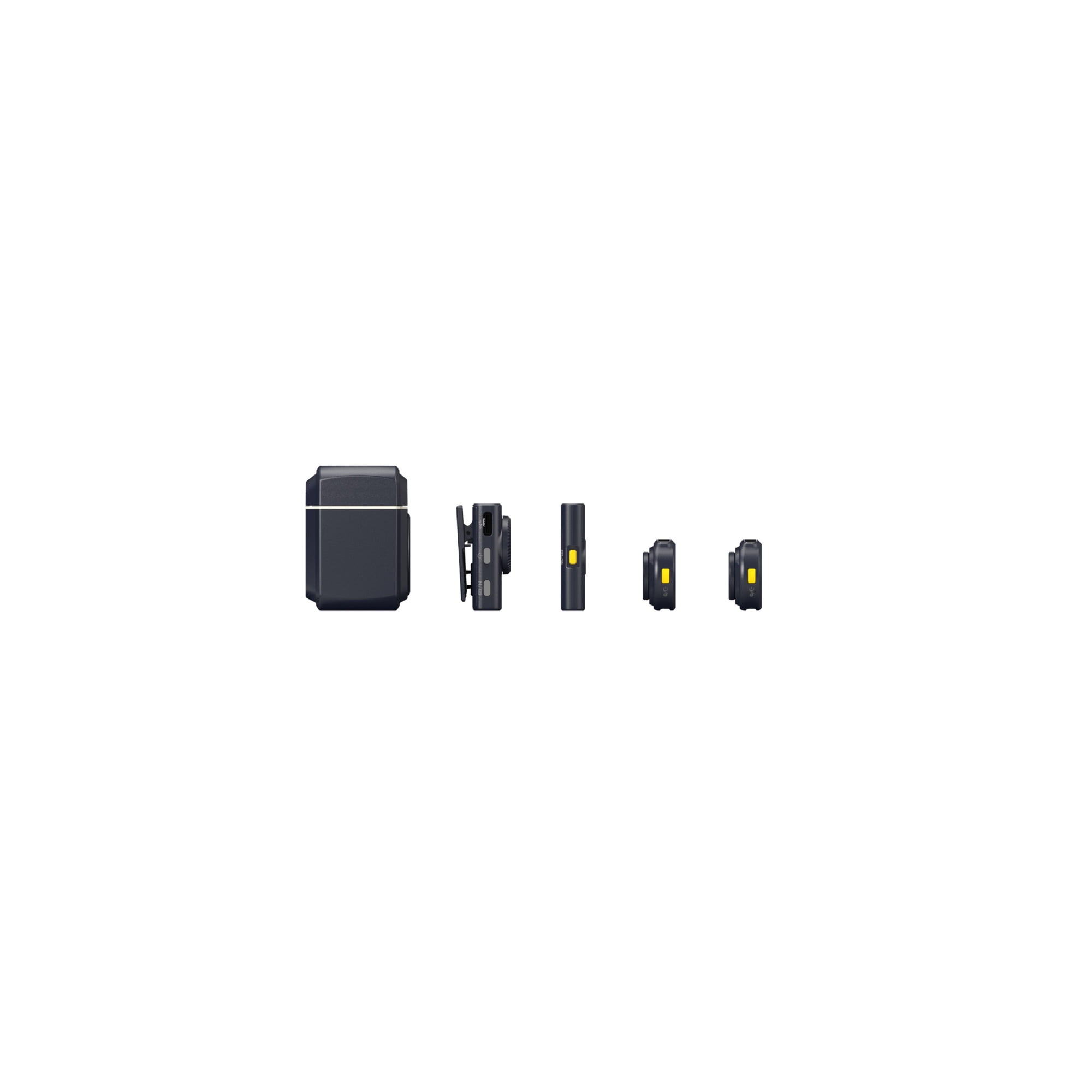 Hollyland LARK M2 2-Person Wireless Mini Combo Microphone System with 48kHz/24bit Hi-Fi Sound Noise Cancellation Lightweight and Long Battery Life
