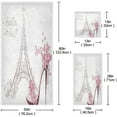 thumbnail image 3 of GZHJMY Towel Set Bathroom Sets Eiffel Tower Pattern Highly Absorbent Comfortable Washcloth Hand Towel and Bath Towels,3 Piece, 3 of 7