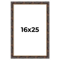 16x25 Frame Gold Real Wood Picture Frame Width 1.5 inches | Interior Frame Depth 0.5 inches |