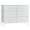 thumbnail image 2 of CONCETTA 6 Fabric Drawers, Dresser for Bedroom Chest of Dresser TV Stand for Living Room, Nightstand for Bed, White, 2 of 9