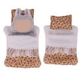 thumbnail image 2 of AOOOWER Fashion Flower Pattern Doll Bed Set with Pillow And Sleeping Bag For Plush Doll, 2 of 21