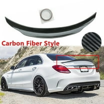 NINTE Rear Wing Spoiler for 15-20 Mercedes Benz W205 C Class 4DR Sedan PSM Style Carbon Look