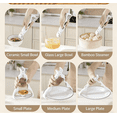 thumbnail image 6 of Anti-scald Bowl Clamp 3-in-1 Heat-Resistant Kitchen Tongs with Built-in Jar Opener Multi-angle Hot Plate Gripper Tongs(White), 6 of 8